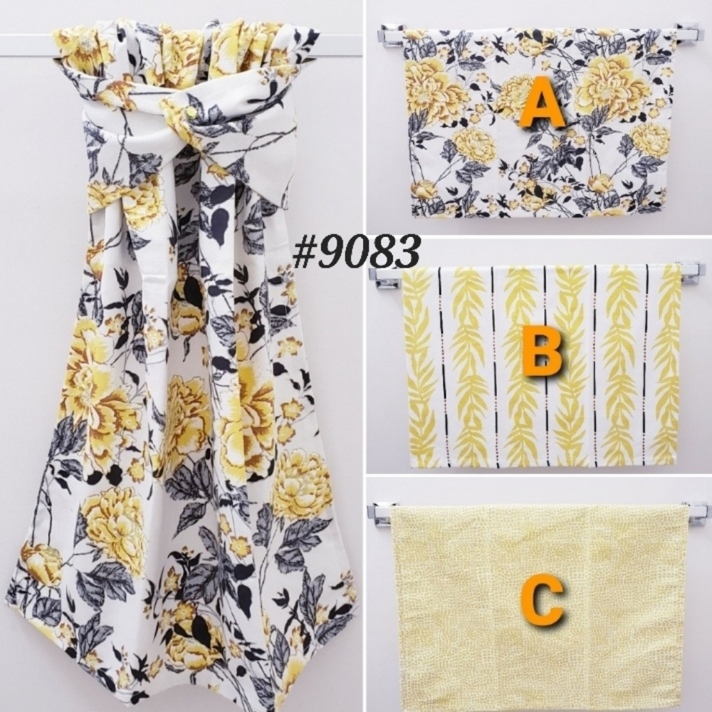 💲FINAL💲#9083 NEW! Drew Barrymore Hang'N'Snap HAND Towel *Select your snap🤍